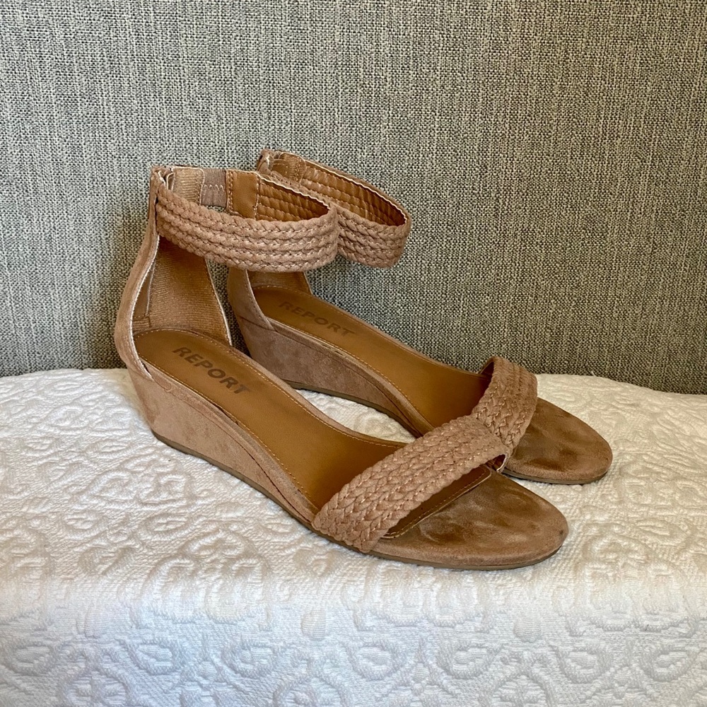 Report Ankle Strap Wedge Sandals